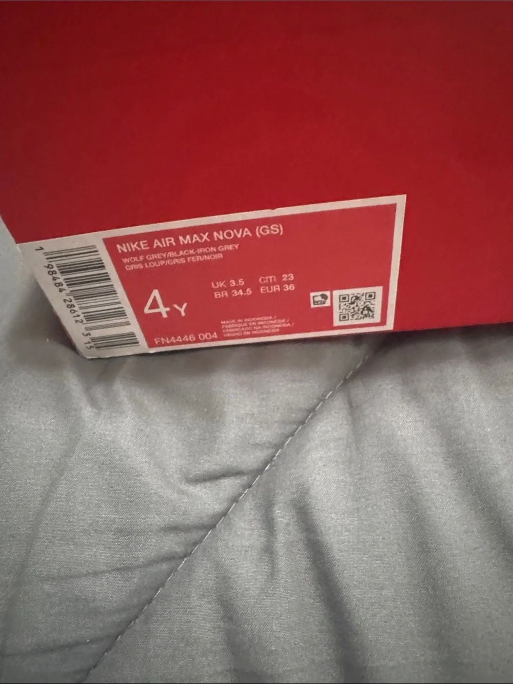 Kids Air Max Nova Gray Athletic Sneakers - Lightweight Comfort